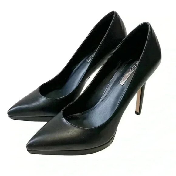 BCGBeneration Pumps Pointy Toe Platform High Heel Stilettos Black Court Shoes 7 - Picture 4 of 16
